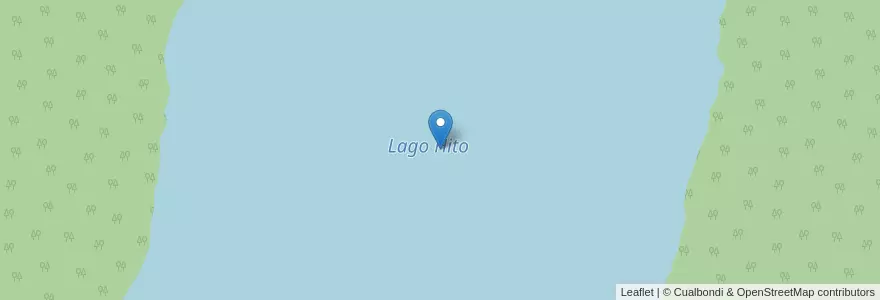 Mapa de ubicacion de Lago Hito en Arjantin, Şili, Chubut, Departamento Futaleufú.