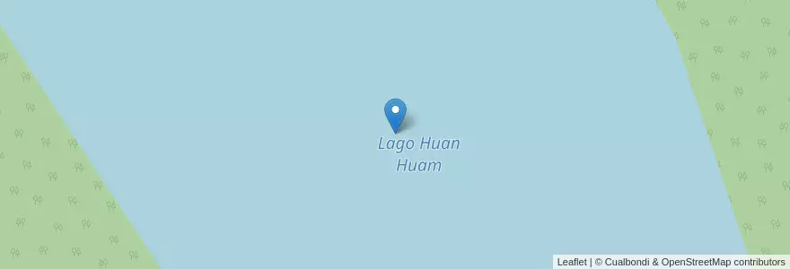 Mapa de ubicacion de Lago Huan Huam en آرژانتین, شیلی, استان نئوکن, Departamento Los Lagos, Villa La Angostura.