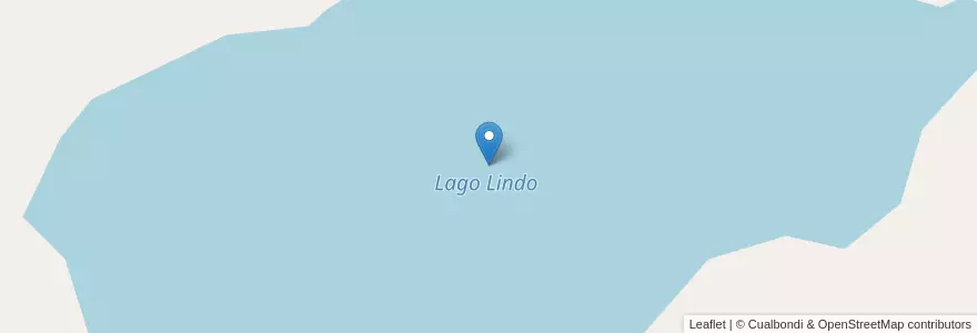 Mapa de ubicacion de Lago Lindo en アルゼンチン, チリ, リオネグロ州, Departamento Bariloche.