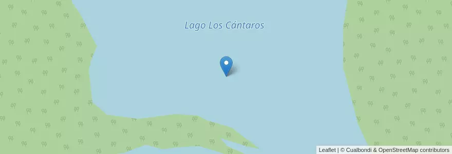 Mapa de ubicacion de Lago Los Cántaros en アルゼンチン, チリ, ネウケン州, Departamento Los Lagos.