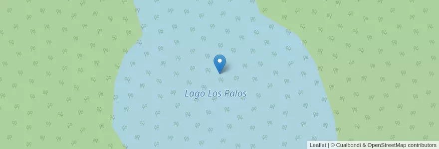 Mapa de ubicacion de Lago Los Palos en アルゼンチン, チリ, チュブ州, Departamento Futaleufú.