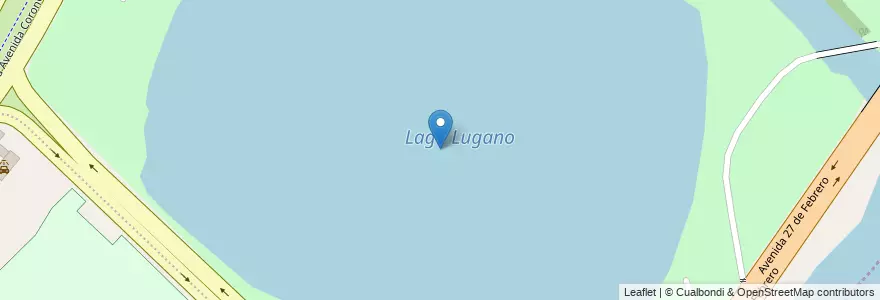 Mapa de ubicacion de Lago Lugano, Villa Soldati en 아르헨티나, Ciudad Autónoma De Buenos Aires, 부에노스아이레스, Comuna 8.