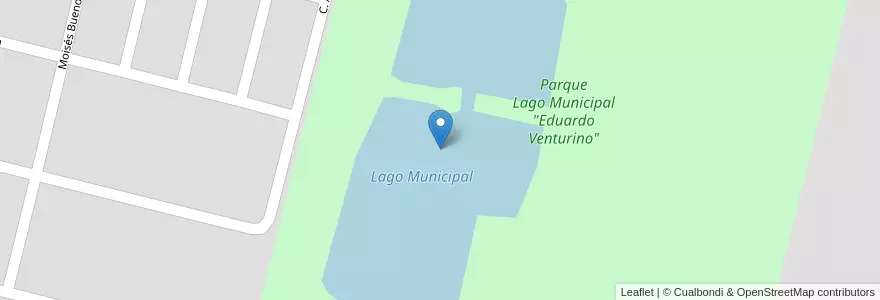 Mapa de ubicacion de Lago Municipal en الأرجنتين, Córdoba, Departamento Presidente Roque Sáenz Peña, Pedanía La Amarga, Municipio De Laboulaye, Laboulaye.