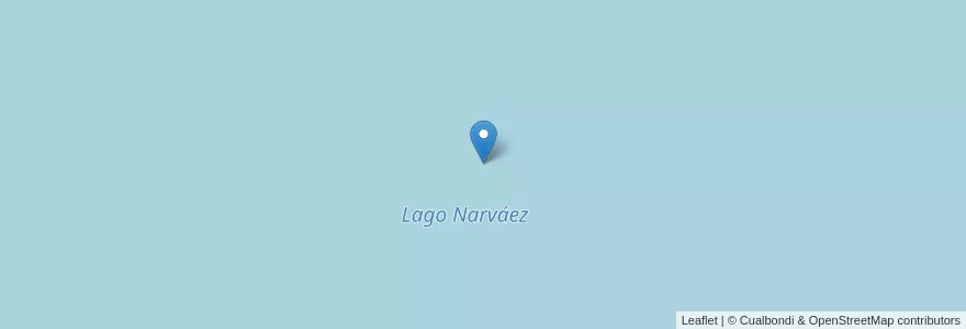 Mapa de ubicacion de Lago Narváez en 아르헨티나, 산타크루스주, 칠레, Río Chico.