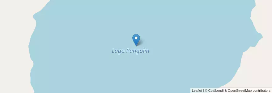 Mapa de ubicacion de Lago Pangolin en Argentina, Chile, Río Negro, Departamento Bariloche.