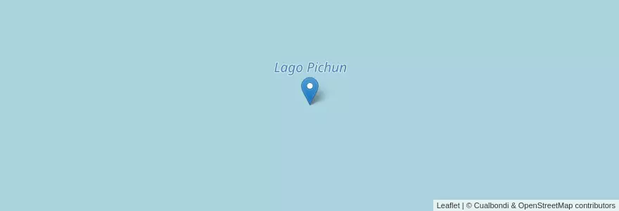 Mapa de ubicacion de Lago Pichun en Arjantin, Şili, Neuquén, Departamento Aluminé.