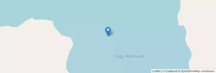 Mapa de ubicacion de Lago Ralihuen en 아르헨티나, 칠레, 네우켄주, Departamento Aluminé.