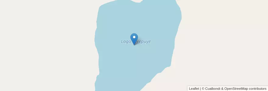 Mapa de ubicacion de Lago Rerepuye en Argentine, Chili, Province De Neuquén, Departamento Aluminé.