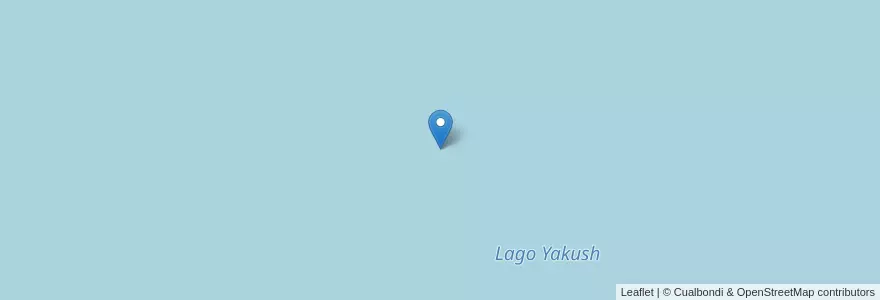 Mapa de ubicacion de Lago Yakush en Argentina, Wilayah Tierra Del Fuego, Chile, Departamento Tolhuin.