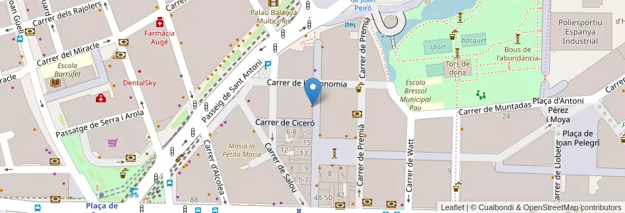 Mapa de ubicacion de LAGORDA en 西班牙, Catalunya, Barcelona, Barcelonès, Barcelona.