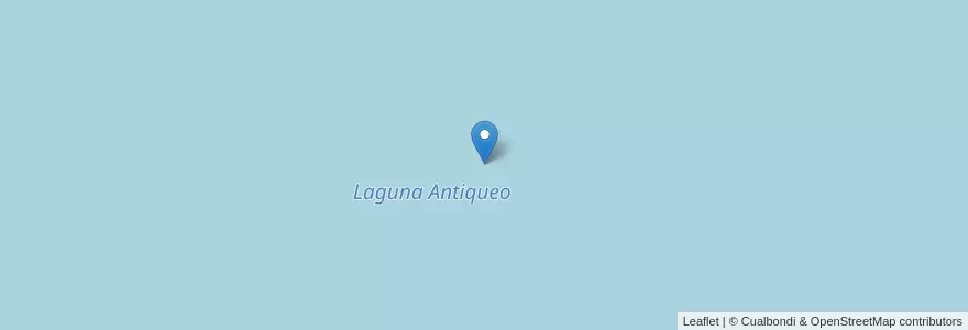 Mapa de ubicacion de Laguna Antiqueo en Argentina, Cile, Chubut, Departamento Sarmiento.