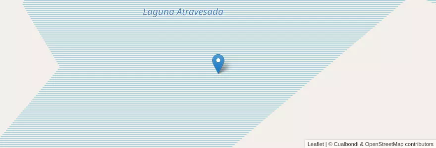 Mapa de ubicacion de Laguna Atravesada en Argentina, Cile, Provincia Di Río Negro, Departamento Veinticinco De Mayo.
