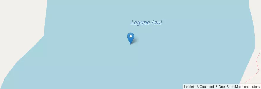 Mapa de ubicacion de Laguna Azul en آرژانتین, شیلی, استان سانتا کروس، آرژانتین, Lago Argentino.
