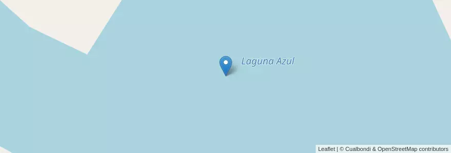 Mapa de ubicacion de Laguna Azul en آرژانتین, استان ریو نگرو، آرژانتین, Departamento Valcheta.