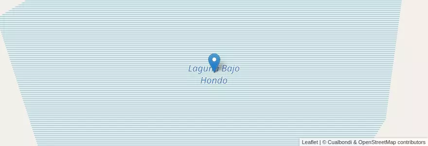 Mapa de ubicacion de Laguna Bajo Hondo en 아르헨티나, 칠레, 리오네그로주, Departamento Veinticinco De Mayo.