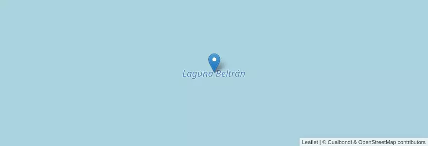 Mapa de ubicacion de Laguna Beltrán en Arjantin, Santiago Del Estero, Departamento Rivadavia.