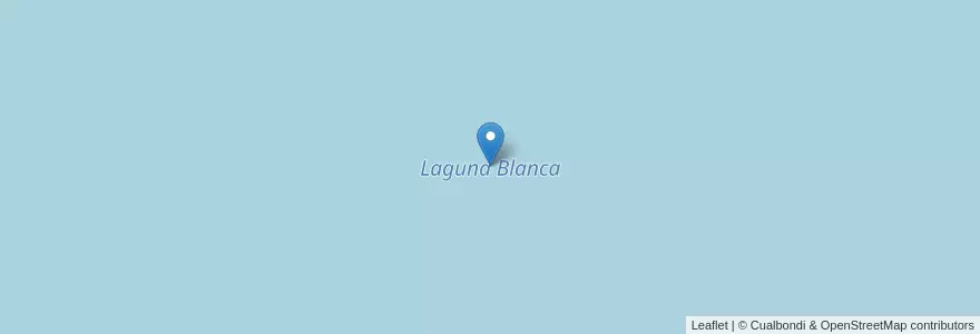 Mapa de ubicacion de Laguna Blanca en Argentina, Chile, Chubut, Departamento Languiñeo.