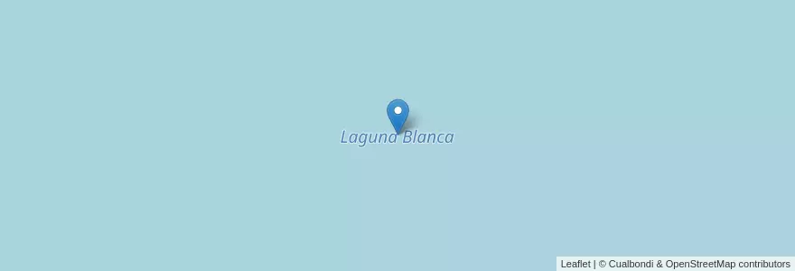 Mapa de ubicacion de Laguna Blanca en Argentinien, Chile, Chubut, Departamento Sarmiento.