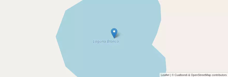 Mapa de ubicacion de Laguna Blanca en آرژانتین, استان ریو نگرو، آرژانتین, Departamento Nueve De Julio.