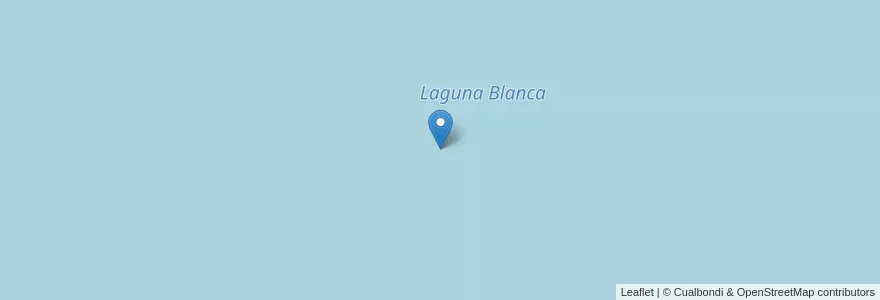 Mapa de ubicacion de Laguna Blanca en Arjantin, Şili, Mendoza, Departamento Malargüe, Distrito Río Barrancas.