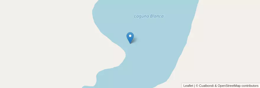 Mapa de ubicacion de Laguna Blanca en Argentina, Cile, Provincia Di Neuquén, Departamento Chos Malal.
