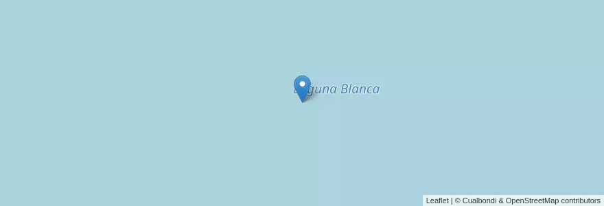 Mapa de ubicacion de Laguna Blanca en Arjantin, Şili, Mendoza, Departamento Malargüe, Distrito Ciudad De Malargüe.