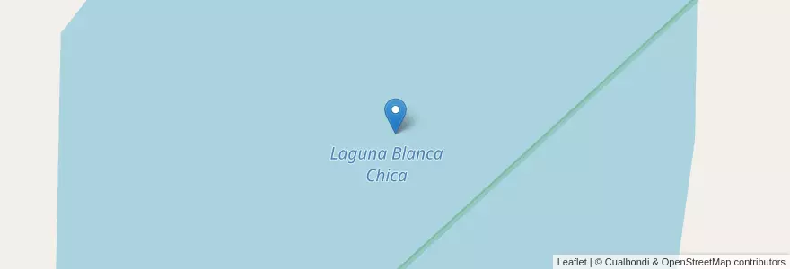 Mapa de ubicacion de Laguna Blanca Chica en الأرجنتين, تشيلي, نيوكوين, Departamento Picunches.