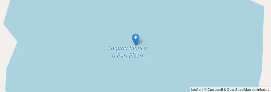 Mapa de ubicacion de Laguna Blanca o Puri Picán en Argentinien, Jujuy, Departamento Cochinoca, Municipio De Abra Pampa.