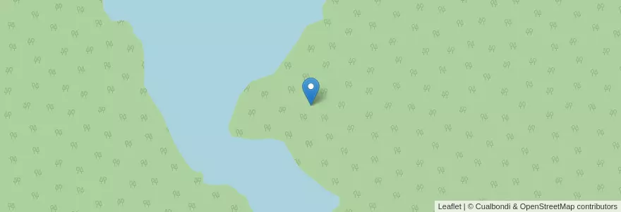 Mapa de ubicacion de Laguna Caleu en アルゼンチン, チリ, ネウケン州, Departamento Los Lagos.