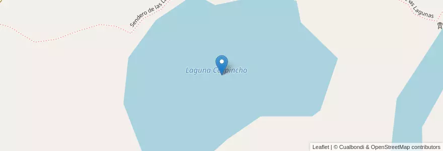 Mapa de ubicacion de Laguna Carpincho en Arjantin, Chaco, Departamento Sargento Cabral, Municipio De Colonias Unidas.