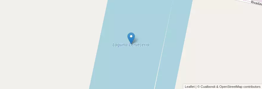 Mapa de ubicacion de Laguna Cerveceria en Argentinien, Santa Fe, Departamento Las Colonias, Municipio De San Carlos Sud.