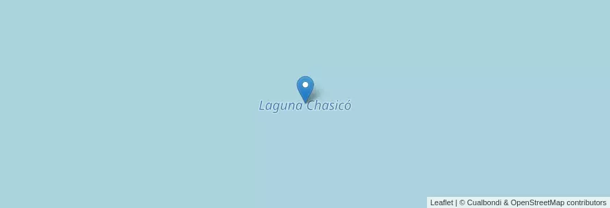 Mapa de ubicacion de Laguna Chasicó en Argentine, Province De Buenos Aires, Partido De Villarino.