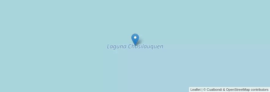 Mapa de ubicacion de Laguna Chasilauquen en Argentine, Province De Buenos Aires, Partido De Adolfo Alsina.