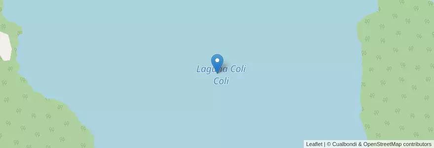 Mapa de ubicacion de Laguna Coli Coli en Argentina, Chile, Neuquén, Departamento Los Lagos.
