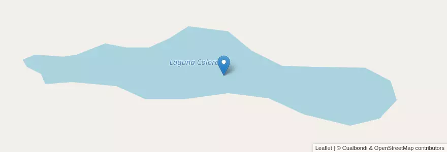 Mapa de ubicacion de Laguna Colorada en Arjantin, Jujuy, Departamento Tilcara, Municipio De Tilcara.