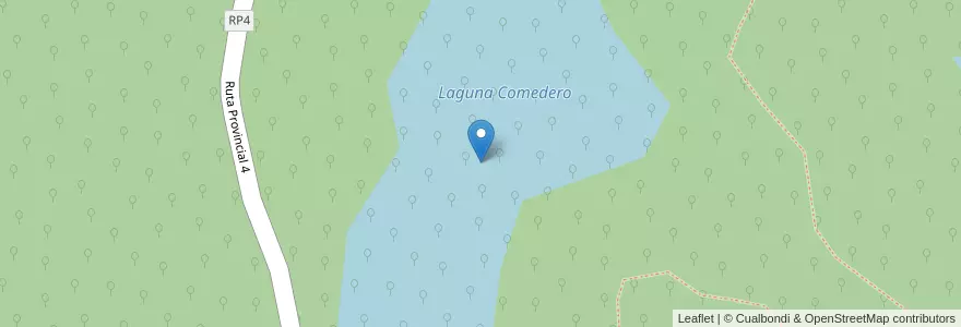 Mapa de ubicacion de Laguna Comedero en アルゼンチン, フフイ州, Departamento Doctor Manuel Belgrano, Municipio De Yala.