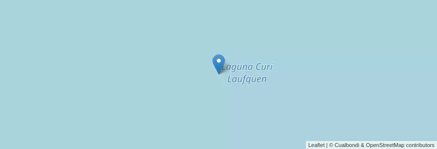 Mapa de ubicacion de Laguna Curi Laufquen en アルゼンチン, チリ, リオネグロ州, Departamento Nueve De Julio.