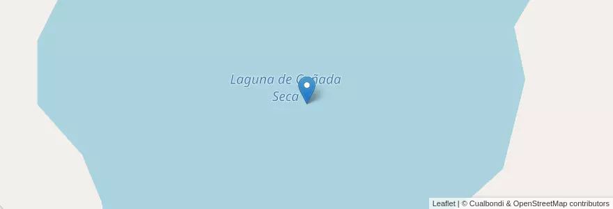 Mapa de ubicacion de Laguna de Cañada Seca en آرژانتین, استان بوئنوس آیرس, Partido De General Villegas.