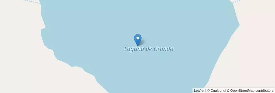 Mapa de ubicacion de Laguna de Gronda en آرژانتین, Jujuy, Departamento Tumbaya, Municipio De Volcán.