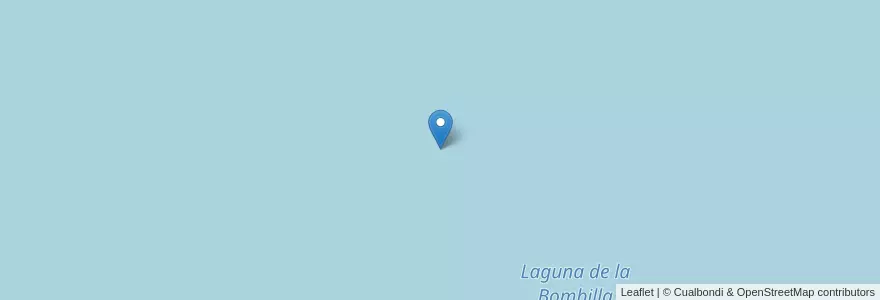 Mapa de ubicacion de Laguna de la Bombilla en Argentina, Chile, Chubut, Departamento Paso De Indios.