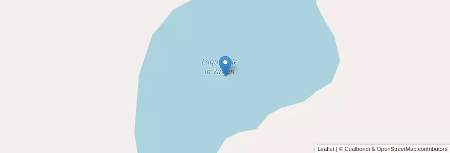 Mapa de ubicacion de Laguna de la Virgen en Argentine, Chili, Chubut, Departamento Languiñeo.