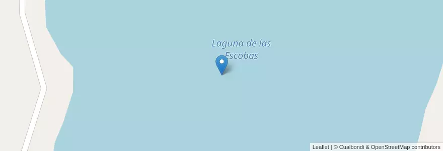 Mapa de ubicacion de Laguna de las Escobas en Argentinien, Provinz Buenos Aires, Partido De Villarino.