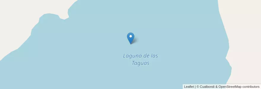 Mapa de ubicacion de Laguna de las Taguas en Argentina, Chile, Neuquén, Departamento Lácar.