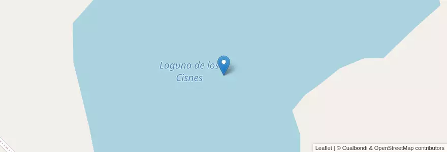 Mapa de ubicacion de Laguna de los Cisnes en アルゼンチン, ブエノスアイレス州, Partido De Saavedra.
