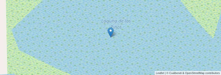 Mapa de ubicacion de Laguna de los Pinos en Argentinien, Provinz Entre Ríos, Departamento Diamante, Distrito Zona De Islas.