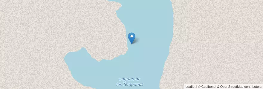 Mapa de ubicacion de Laguna de los Témpanos en Argentina, Departamento Ushuaia, Chile, Wilayah Tierra Del Fuego.
