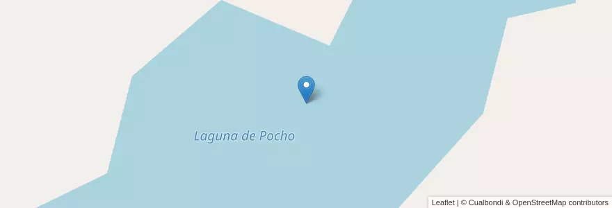 Mapa de ubicacion de Laguna de Pocho en Argentinië, Córdoba, Departamento Pocho, Pedanía Salsacate.