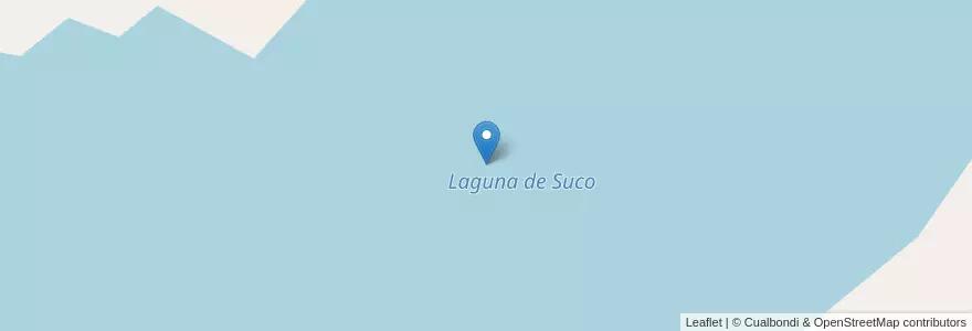 Mapa de ubicacion de Laguna de Suco en الأرجنتين, Córdoba, Departamento Río Cuarto, Pedanía Achiras.