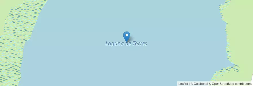 Mapa de ubicacion de Laguna de Torres en 아르헨티나, Córdoba, Departamento General San Martín, Pedanía Chazón.