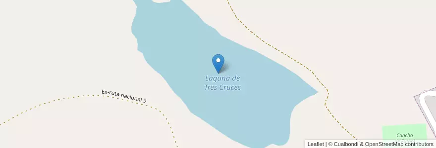 Mapa de ubicacion de Laguna de Tres Cruces en アルゼンチン, フフイ州, Departamento Humahuaca, Comisión Municipal De Tres Cruces.